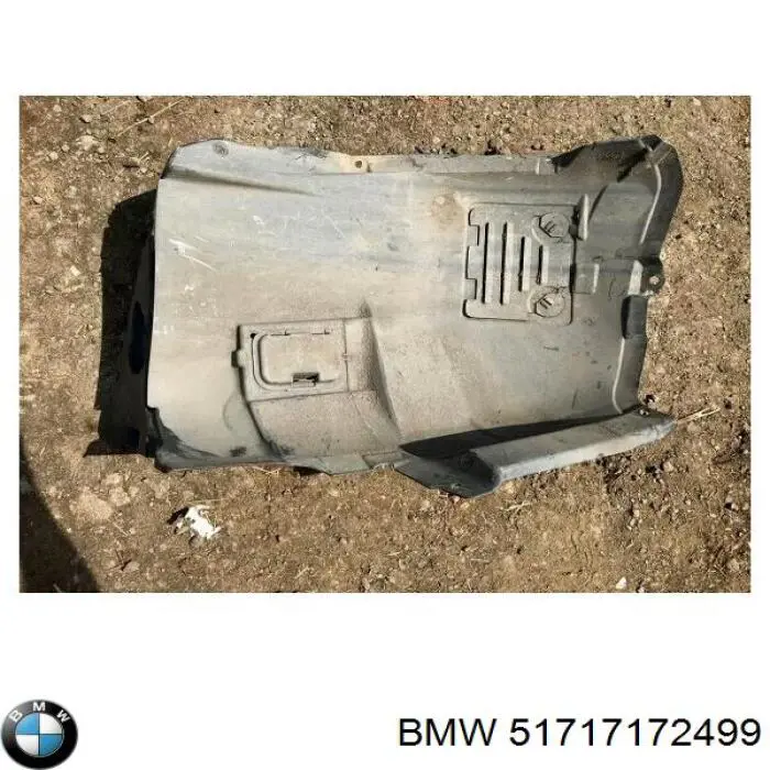51717172499 BMW guarda-barras esquerdo dianteiro do pára-lama dianteiro