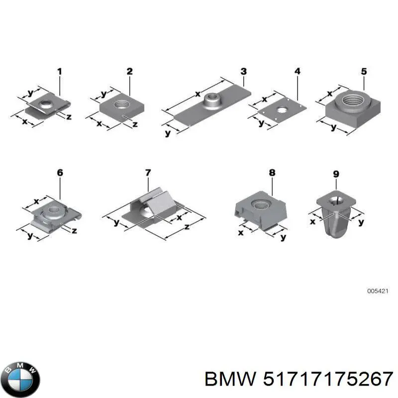 Пробка поддона двигателя BMW 51717175267 цена, от 1.24 USD