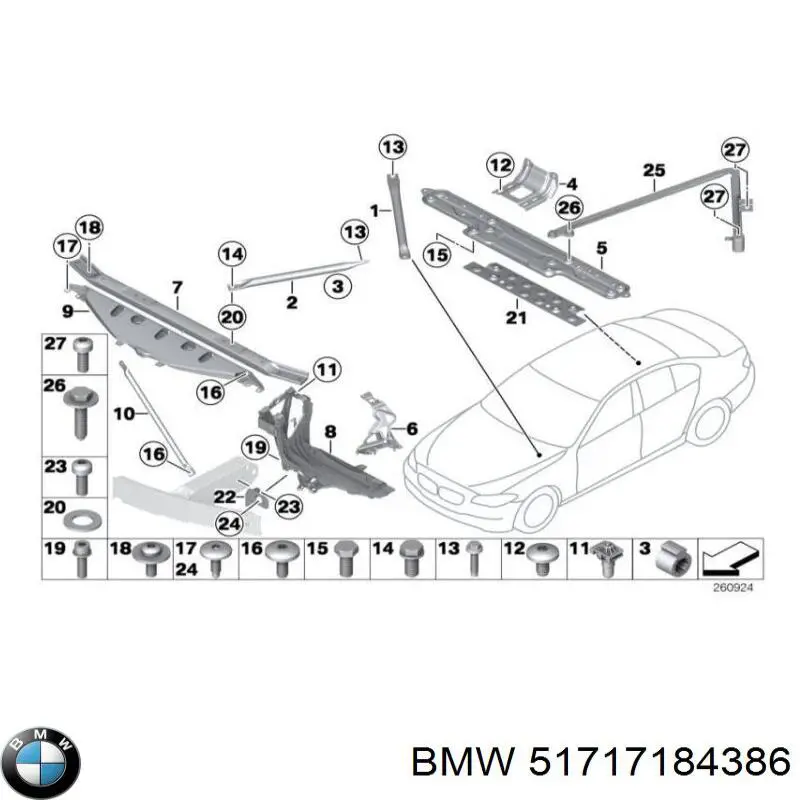  BMW 51717184386 цена, от 15.54 USD