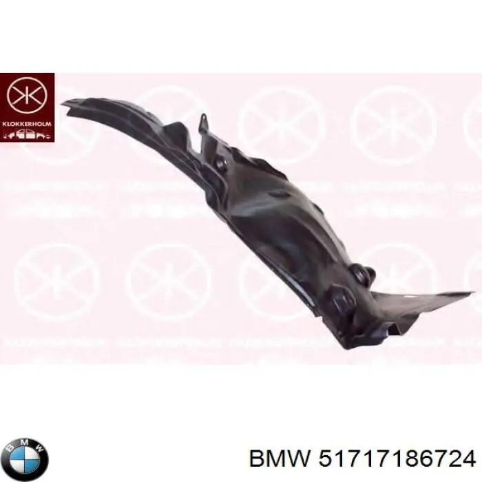 Подкрылок крыла переднего правый задний BMW 51717186724