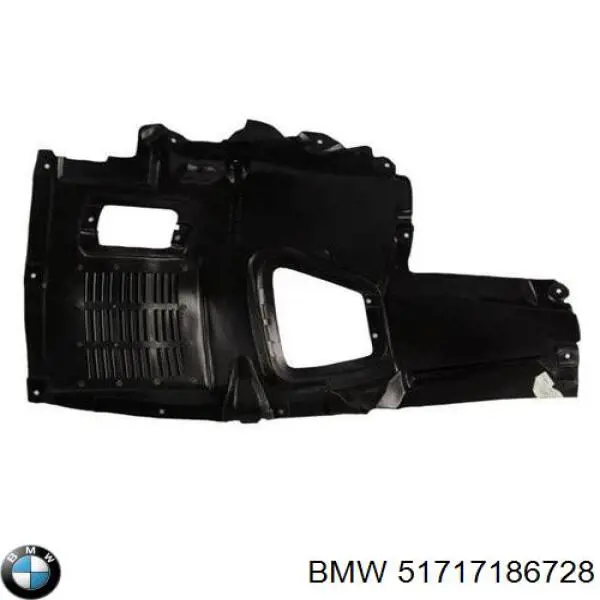 51717186728 BMW guarda-barras direito dianteiro do pára-lama dianteiro