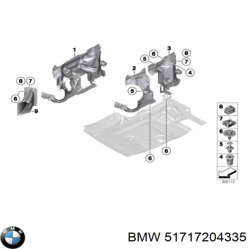  BMW 51717204335 цена, от 76.02 USD