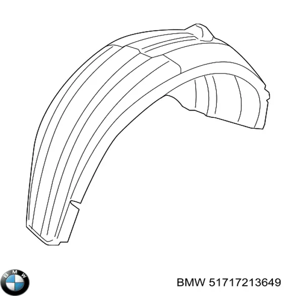 Купить 7213649 BMW Подкрылок задний левый
