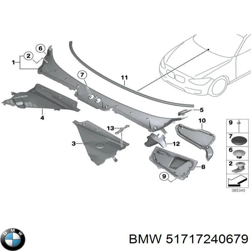  BMW 51717240679 цена, от 104.92 USD