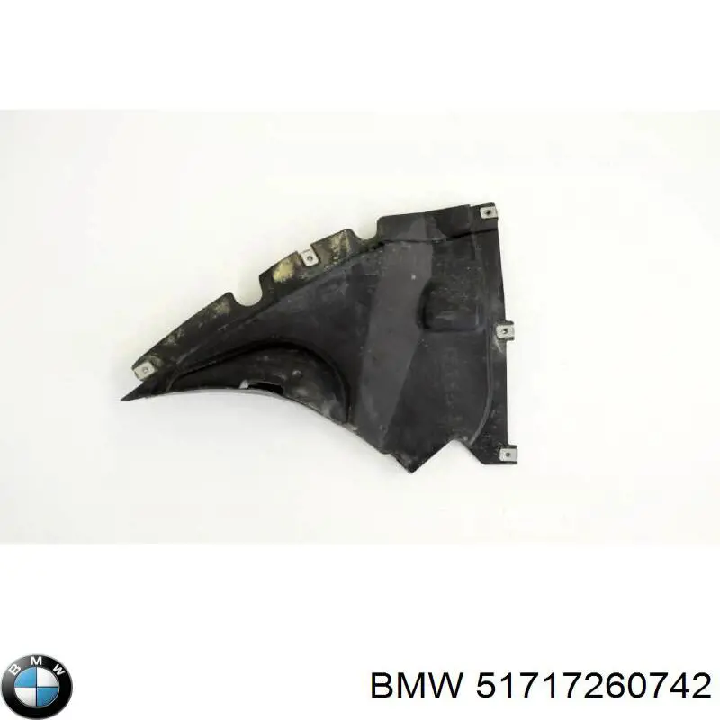 51717260742 BMW escudo protetor contra o barro de arco dianteiro do pára-lama