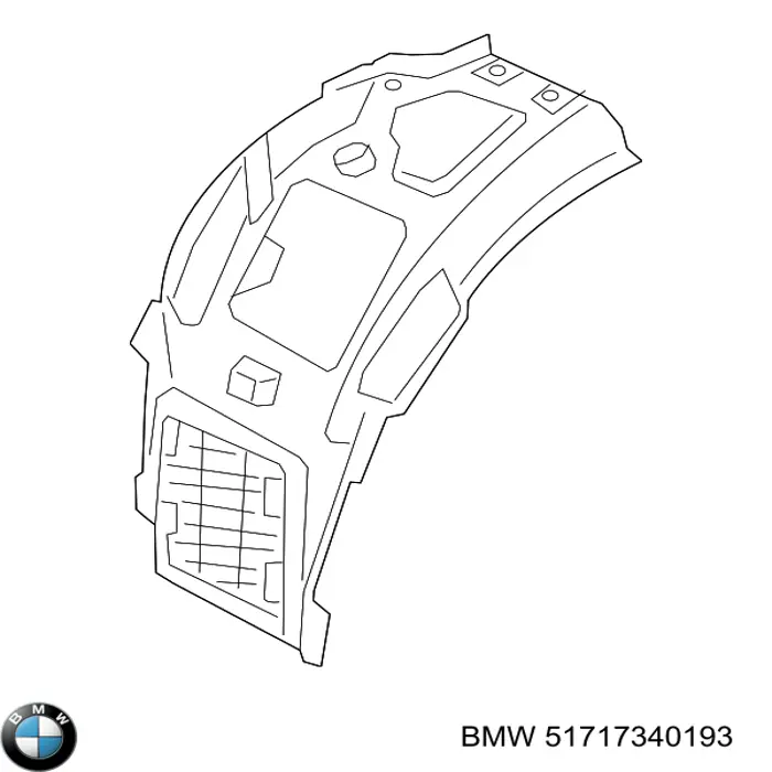 Подкрылок крыла переднего левый передний на BMW 7 (G11, G12) купить.
