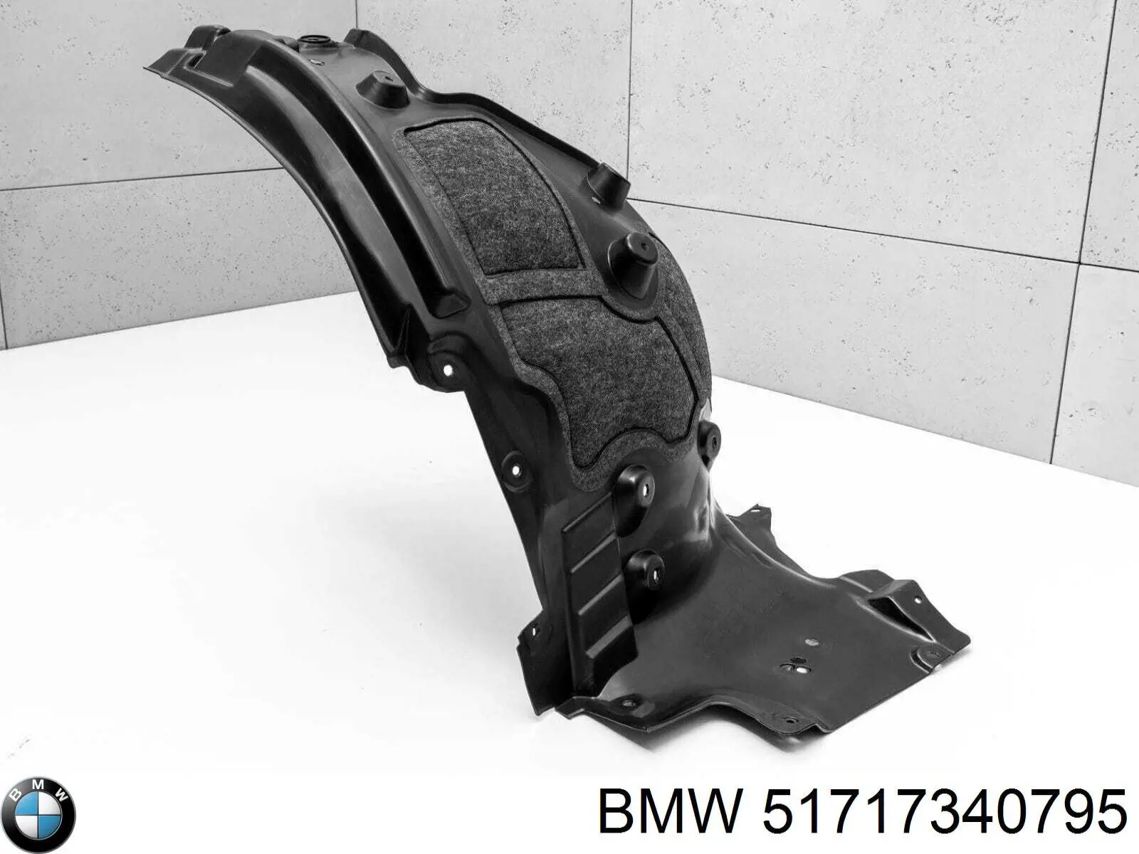 Guarda-barras esquerdo traseiro do pára-lama dianteiro para BMW 5 (G30, F90)