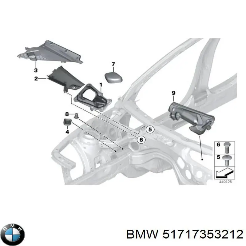 Купить 51717353212 BMW 