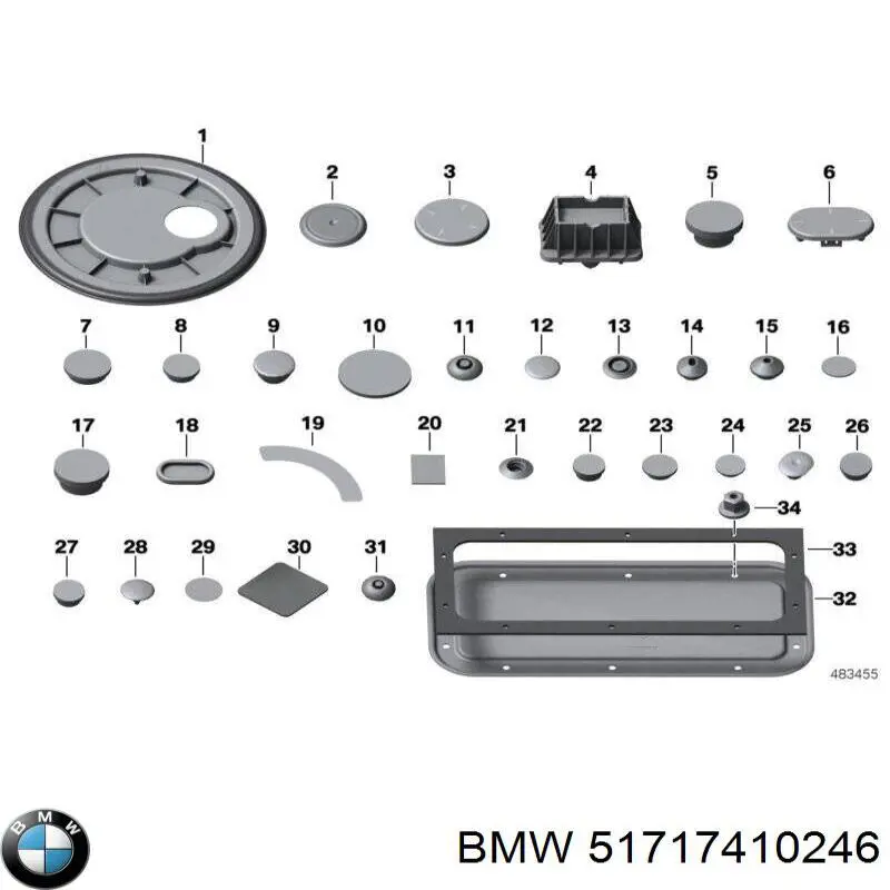 Ремкомплект главного тормозного цилиндра 51717410246 BMW