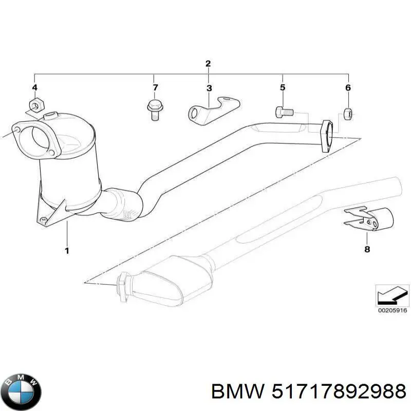 51717892988 BMW Болт рычага передней подвески