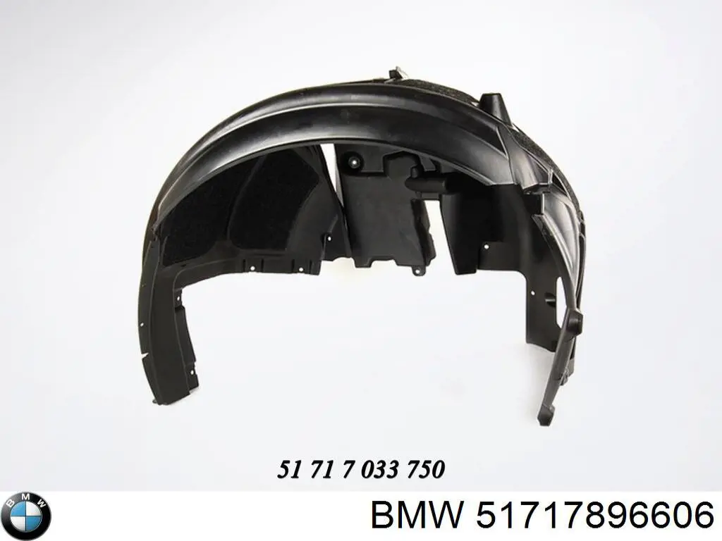 Правый подкрылок переднего крыла BMW 51717896606 цена, от 25.60 USD