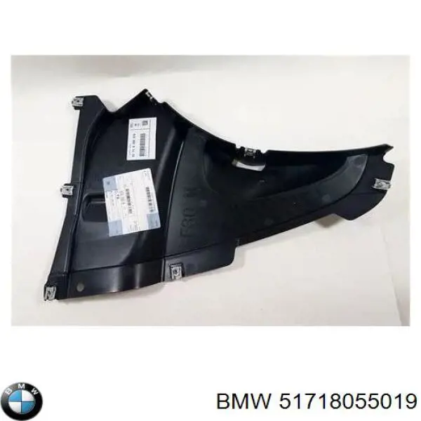 Защита бампера переднего левая BMW 51718055019