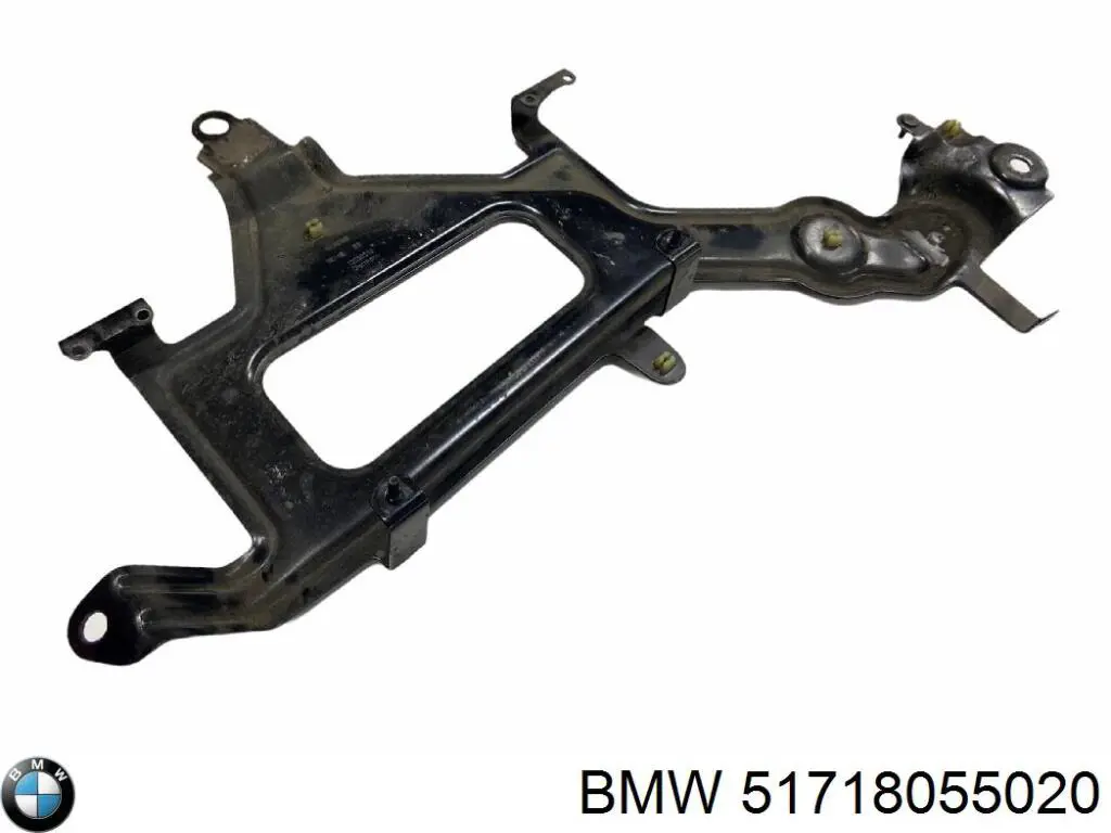 Защита бампера переднего, правая BMW 51718055020