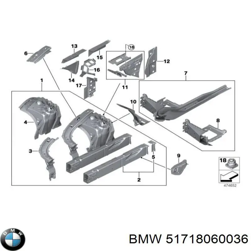  BMW 51718060036 цена, от 54.19 USD