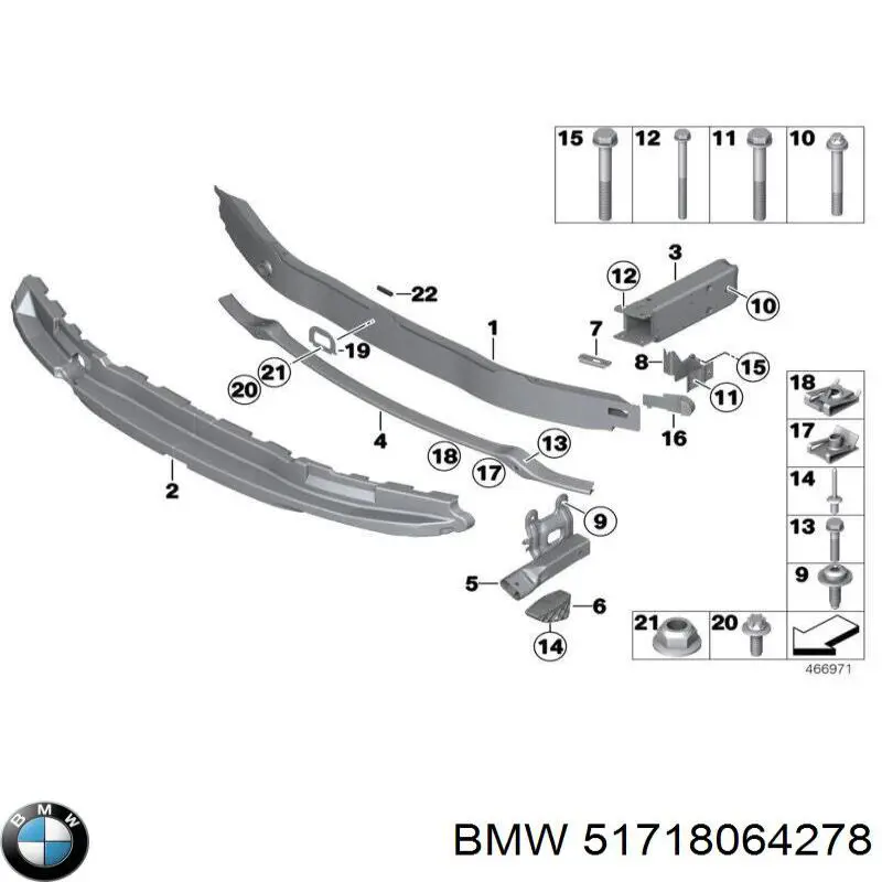 Брызговик передний правый BMW 51718064278 цена, от 26.78 USD