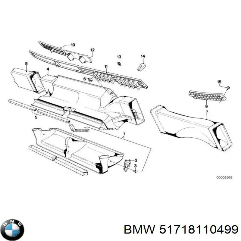 Уплотнитель багажника (двери 3/5-й задней) BMW 51718110499 цена, от 34.84 USD