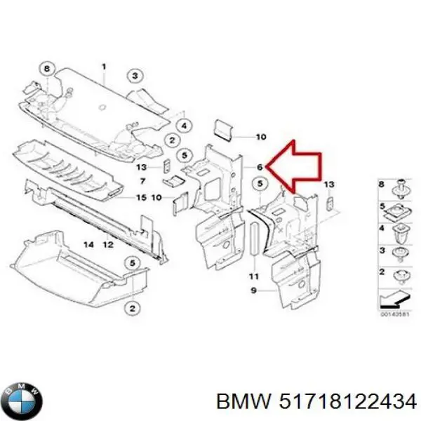  BMW 51718122434 цена, от 11.30 USD