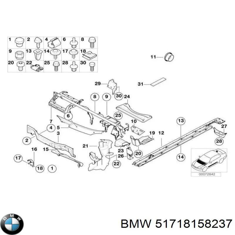  BMW 51718158237 цена, от 21.16 USD