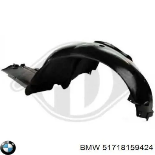 Подкрыльник переднего крыла, правый на BMW 5  E39