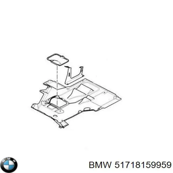 Купить 51718159959 BMW Дефлектор радиатора