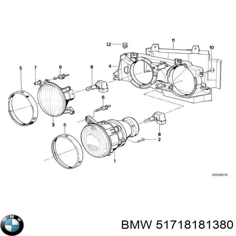 Купить 51718181380 BMW 
