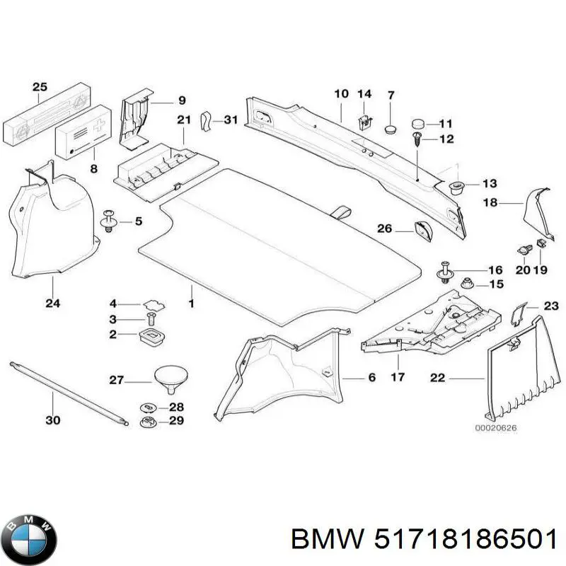 Купить 51718186501 BMW Ветровое стекло