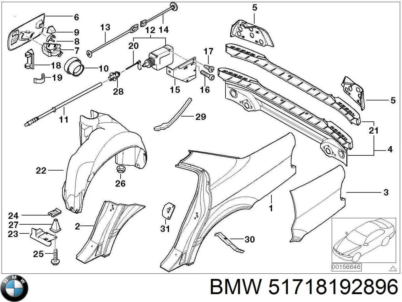  BMW 51718192896 цена, от 22.20 USD