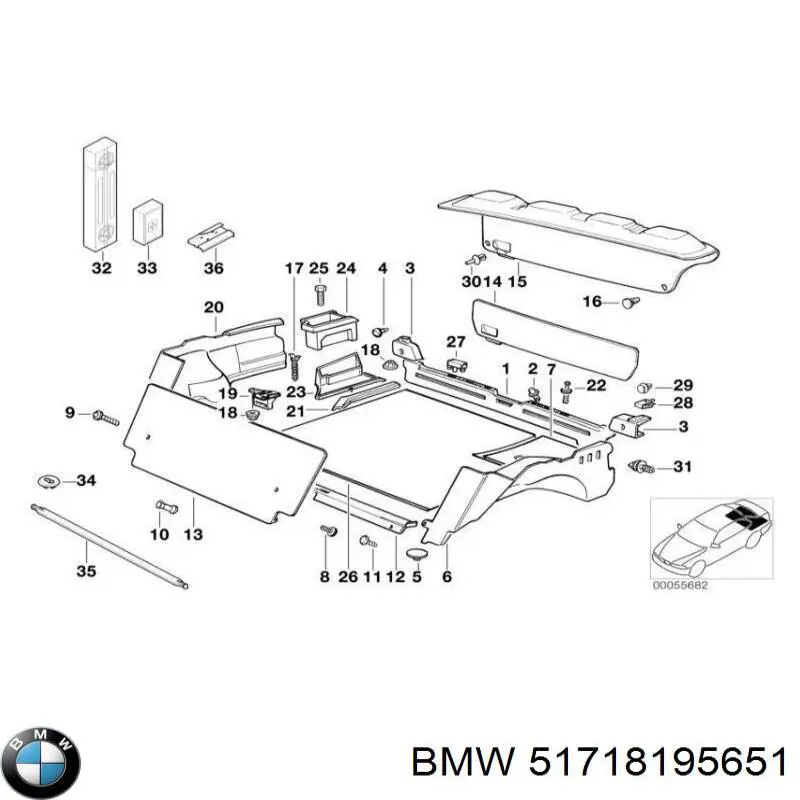 Купить 51718195651 BMW 