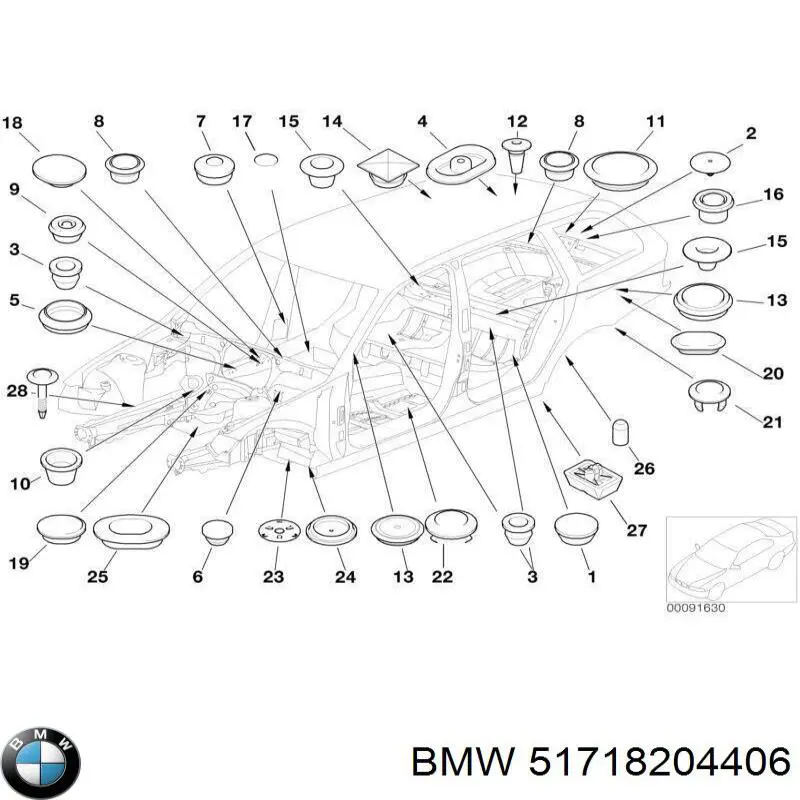  BMW 51718204406 цена, от 0.69 USD
