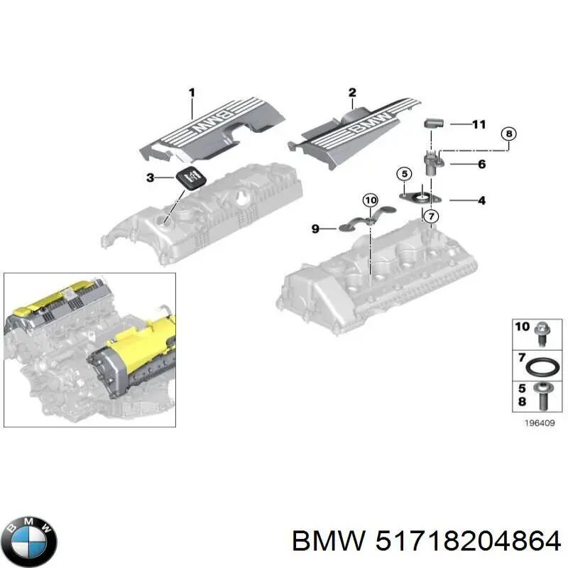  BMW 51718204864 цена, от 17.57 USD