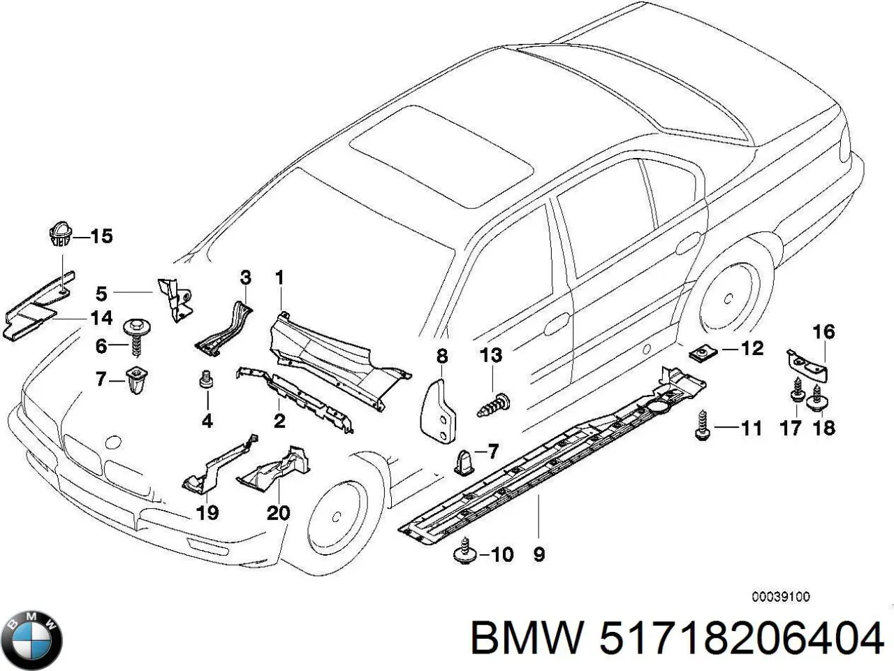  BMW 51718206404 цена, от 316.73 USD