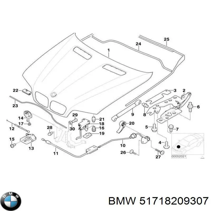  BMW 51718209307 цена, от 3.81 USD
