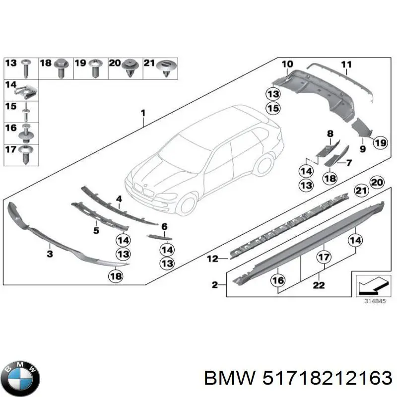  BMW 51718212163