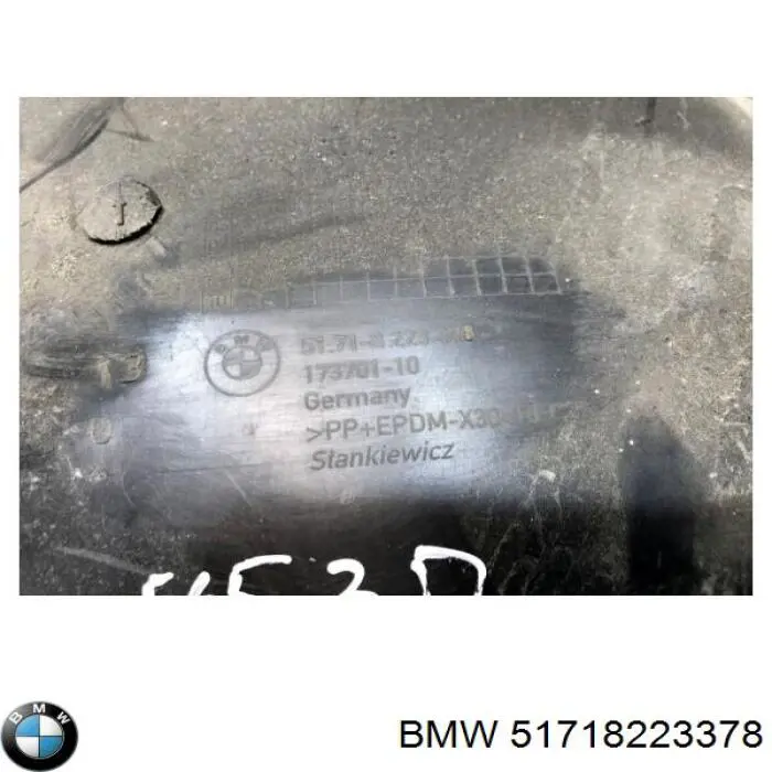 Подкрылок задний правый BMW 51718223378 цена, от 8.87 USD