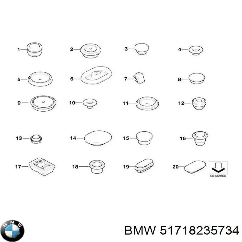 Купить 51718235734 BMW Ремкомплект тормозного цилиндра
