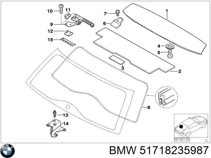 Спойлер багажника (двери 3/5-й задней) на BMW 3 (E46) купить.