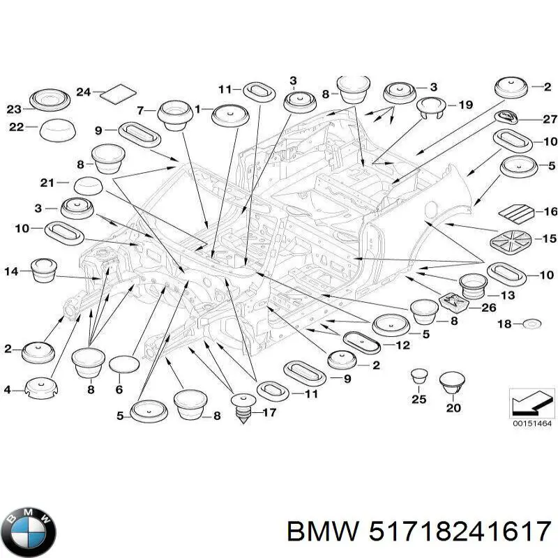 Купить 51718241617 BMW 