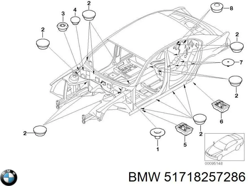  BMW 51718257286 цена, от 0.98 USD