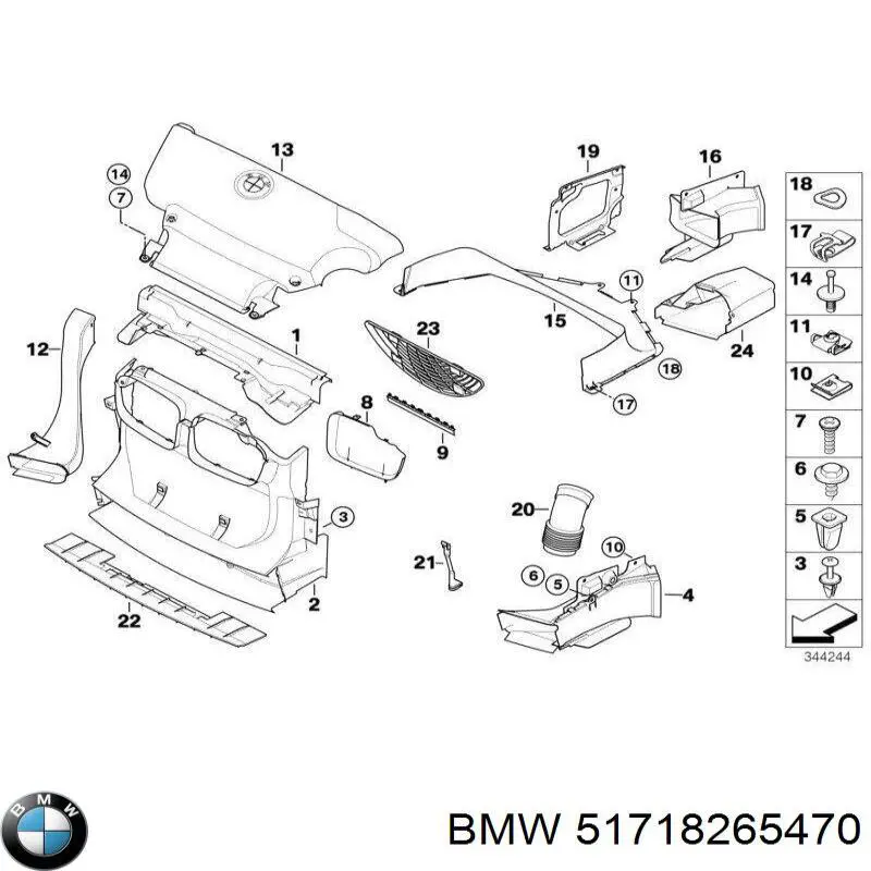  BMW 51718265470 цена, от 25.25 USD