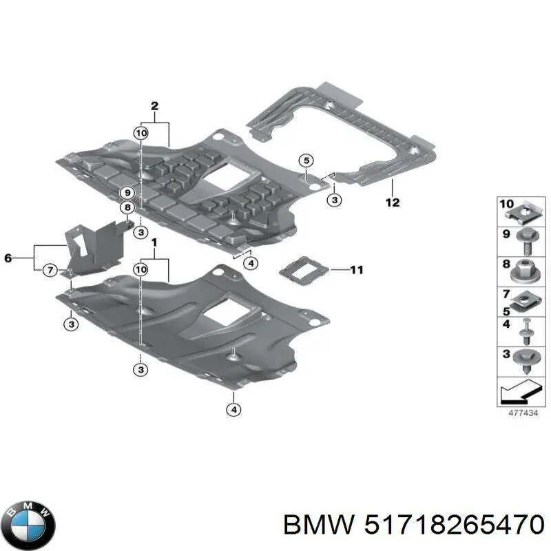 Купить 51718265470 BMW 