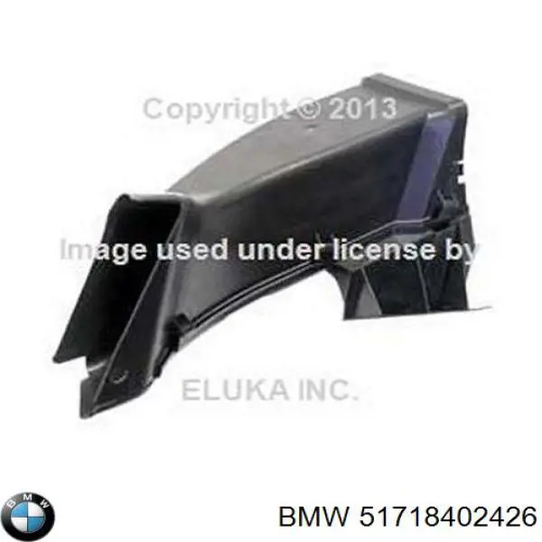 Воздуховод тормозного диска правый BMW 51718402426 цена, от 16.37 USD