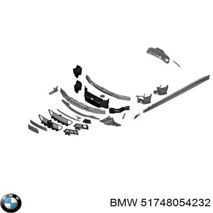 Воздуховод (дефлектор) радиатора правый BMW 51748054232 цена, от 162.24 USD