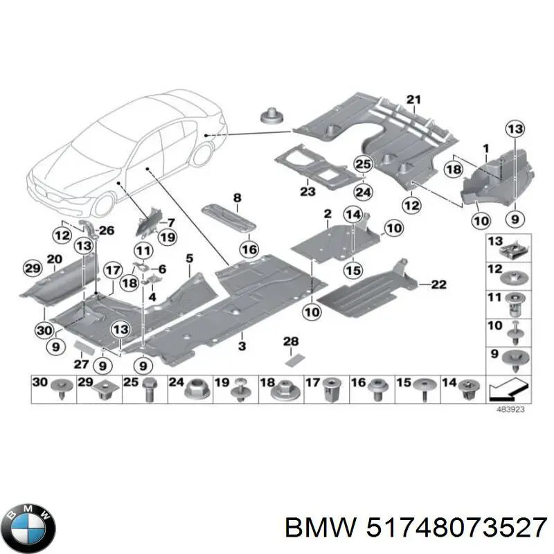  BMW 51748073527 цена, от 44.56 USD