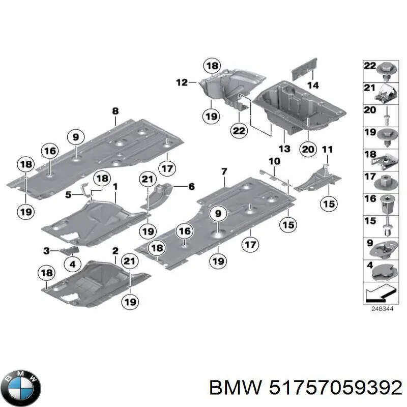 7075125 Autotechteile Защита днища правая
