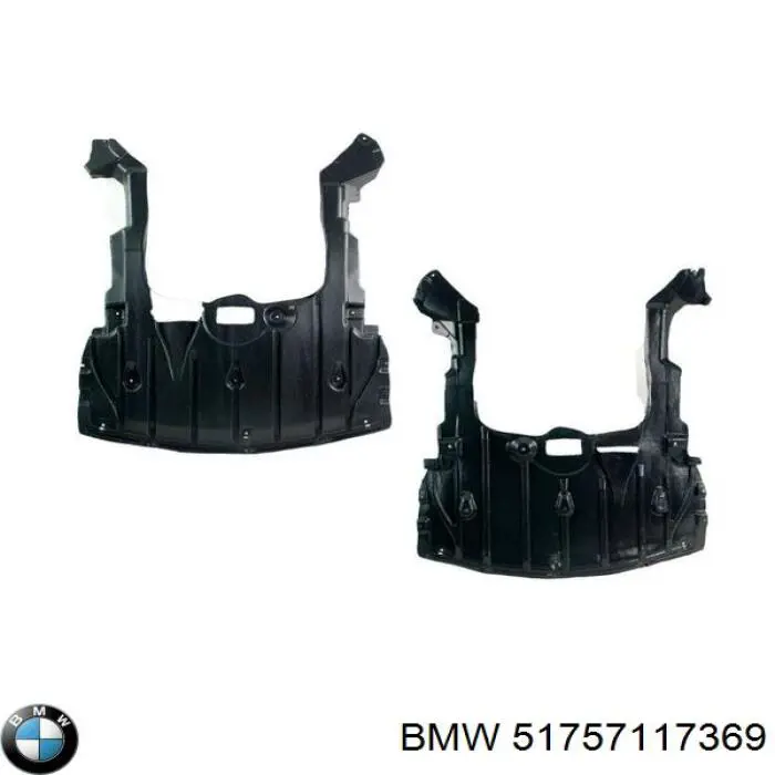 Защита моторного отсека BMW 51757117369 цена, от 30.81 USD