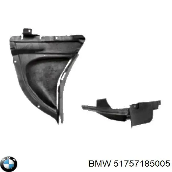 Защита бампера переднего левая BMW 51757185005 цена, от 8.18 USD