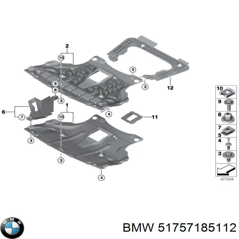 Защита двигателя 7115114 Autotechteile