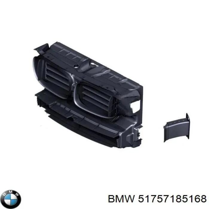 Воздуховод (дефлектор) радиатора правый BMW 51757185168 цена, от 25.11 USD