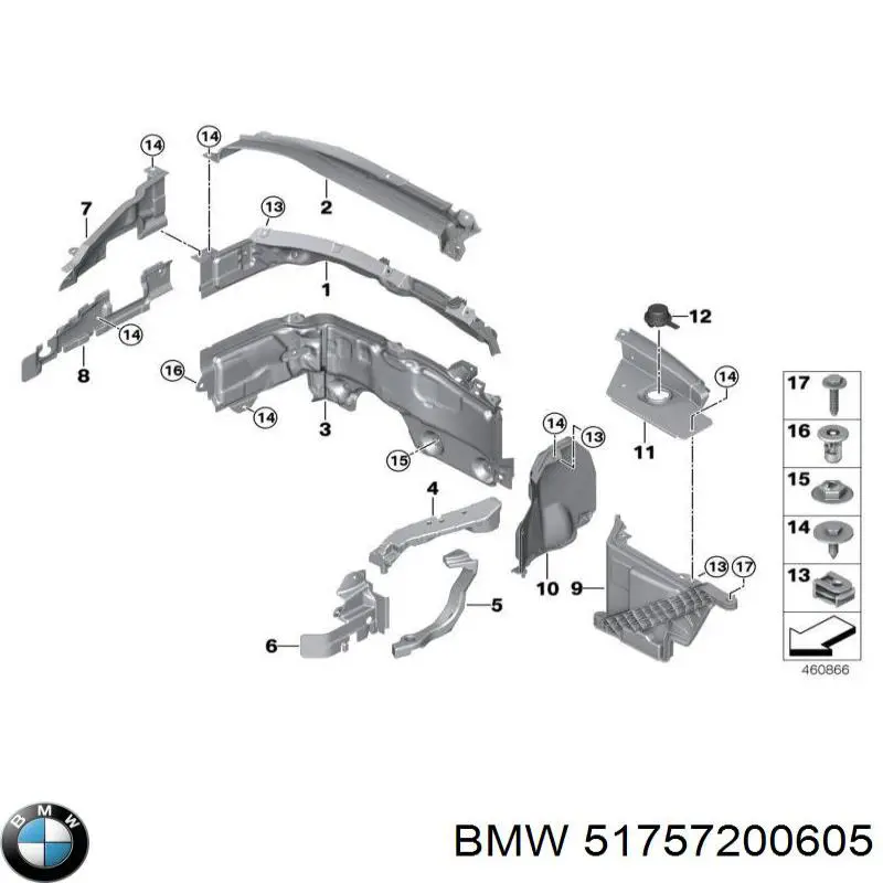 Купить 51757200605 BMW 