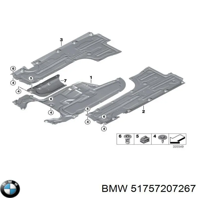 Защита днища левая AND 30825041 цена, от 35.79 USD
